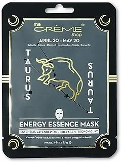 The Crème Shop Energy Essence Face Sheet Mask. Lavender Oil + Collagen + French Clay- TaurUS