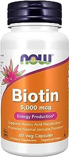 NOW Foods Biotin 5000mcg VCaps 60's