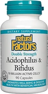 Natural Factors Acidophilus And Bifidus, 90 Capsules