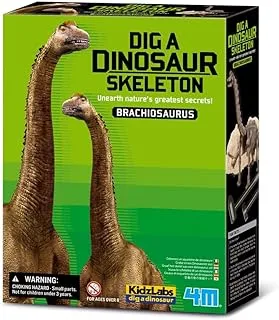 4M Fun Science Kidz Labs / Brachiosaurus Skeleton Excavation ألعاب تعليمية ، 5603237