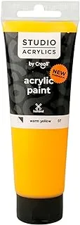 Creall Studio Acrylics Acrylic Paint Tube 120 ml, 07 Warm Yellow