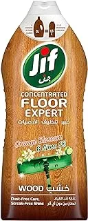 JIF Floor Expert Wood, 2X concentration formula for powerful cleaning, Orange & Lime, giving brightness & brilliant shine, 1500ml