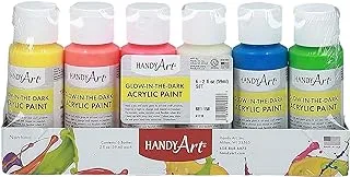 Handy Art Glow In The Dark طلاء أكريليك 2 أونصة 2 أونصة 881-158