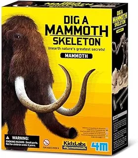 4M Kidz Labs Mammoth Skeleton Excavation, 00 03236, Multicolour