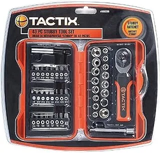 Tactix 43 Pieces Ratchet Stubby Torq Driver Set