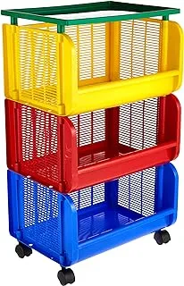 Cosmoplast 3 Tiers Storage Cart with Wheels