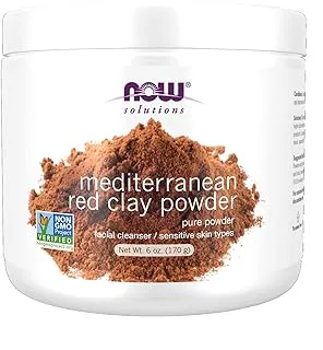 Now Solutions, Mediterranean Red Clay powder Pure Powder 6oz. (170g)