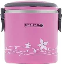 Royalford Stainless Steel Lunch Box 1.8L Pink, Multi