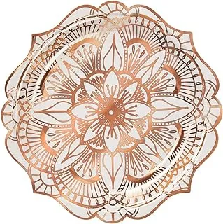 Meri Mandala Pattern Plates 8 Pieces, Small, Multicolour