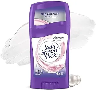 Lady Speed Stick Derma Sticks, Antiperspirant Deodorant, Radiant Skin Appearance, Pearl, 45 gm