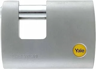 Yale Y124/70/115/1 Brass Shutter Padlock 70Mm Chrome Plated Pack Of 1