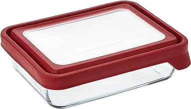 Anchor Hocking Anchor Hocking91849 Medium Trueseal Rectangular Dish With Red Lid