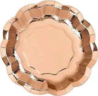 Talking Tables Party Porcelain Foil Plates 8-Piece, Rose Gold