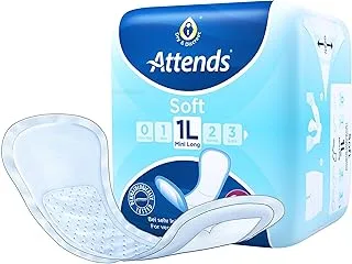 Attends Soft 1 Mini, Long, Pack Of 16