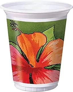 Creative Converting Bamboo Weave Plastic Cup 8 Pieces, 16 Oz Capacity