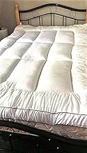 Maestro Anti Alllergic Super Soft 100% Microfiber Plain Mattress Topper 1Pc White120 x 200 cm with Black Cord Piping