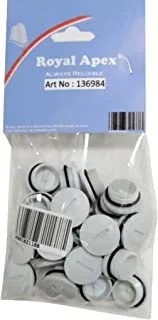 Royal Apex PVC Screw Threaded Plugs Waterproof with O-Ring for Junction Box & Electrical Wiring Etc... (Pack of 25) (25mm - M25, White)