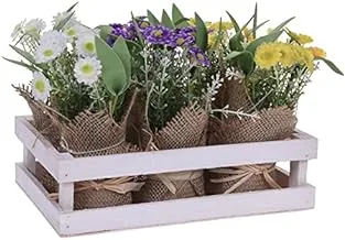 Dubai Garden Centre Mix Artificial Flower Plant in Tray, Multicolour