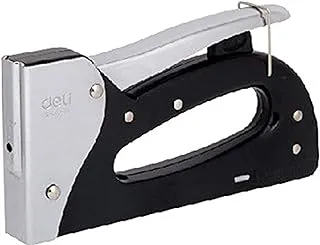 Deli E4600 Heavy Duty Staple Gun Tacker, Black/White