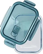 Royalford Rectangular Air Tight Container - 600 ml Transparent Lids - BPA Free - for Home Kitchen or Restaurant