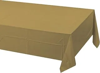 Creative Converting Paper Banquet Table Cover, Glittering Gold