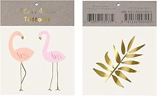 Meri Meri Flamingo Temporary Tattoos Sheets 2 Pieces