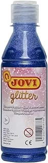 JOVI LIQUID POSTER PAINT 250CC GLITTER CYAN BLUE