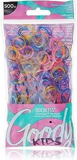 Goody 1996597 Girls Ouchless Multicolour Pony Band Elastics, Multi-Colour ' 500 Units