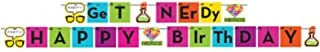 Creative Converting Get Nerdy Shaped Ribbon Banner, 6.25 Feet Length