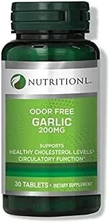 Nutritionl Odor Free Garlic 200 mg 30 Tablets