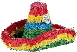 Unique Sombrero Pinata, 17-Inch Height, Multicolour