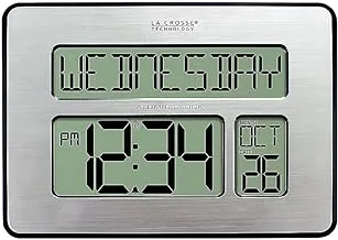 La Crosse Technology 513-1419-Int Atomic Full Calendar Clock With Extra Large Digits