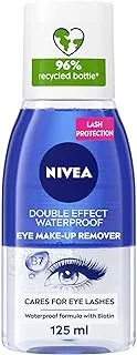 NIVEA Eye Makeup Remover, Double Effect Sensitive Lashes Protection, 125ml