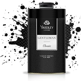 Yardley London Gentleman Classic Perfumed Talcum Body Powder , Fresh And Scented All-Day, 150 gm