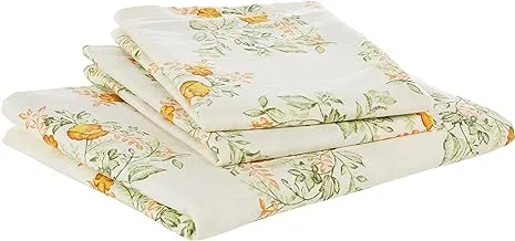 Swayam Caramel Collection Queen Bedsheet Set, Multi-Colour, 240 X 270 Cm, 1888Q, Set Of 3