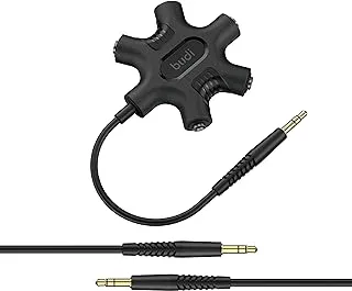 Budi Cable Multi-Headphone Splitter 3.5mm 5 Jack Adapter, Can Be Used With Iphone, Samsung, Tablet, Laptop, Pc, Earphone, Kindle, Mp3 Player, Speaker, Etc.