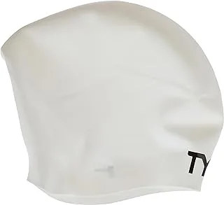 TYR Adult Long Hair Wrinkle-Free Silicone Swim Cap