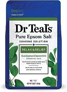 Dr Teal'S Epsom Relax Salt And Relief With Eucalyptus Spearmint, 1.36 KilogRAM