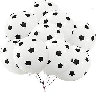 BinaryABC Soccer Latex Ballons,Football Balloon,Sports Theme Birthday Party Decorations,30Pcs