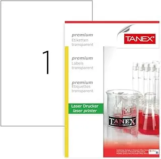 TANEX ADHESIVE A4 TRANSPARENT LABELS 25 SHEETS, TW2000 TR