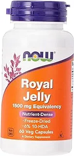 Now Foods Royal Jelly 1500Mg Caps. 60'S Freeze Dried