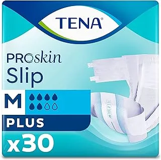 Tena Premium Slip Plus, Incontinence Adult Diapers, Medium, 30 Count