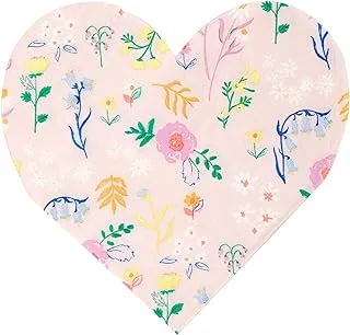 Meri Meri Wildflower Heart Napkins 20 Pieces, Small