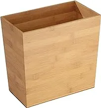 Idesign Formbu Rectangular Rubbish Bin, Bamboo