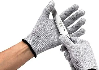 Life Protector Gray Small Cut-Resistant Glove - Level 5, Food Safe - 1ct Box - Restaurantware