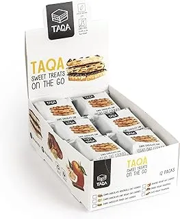 Taqa Oat Cookies Dark Chocolate Chip - Vegan & Wheat Free - 35 gm (Pack Of 12)