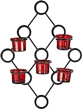 Harmony Glass Candle Holder With Metal Hanger - 5 Piece Set