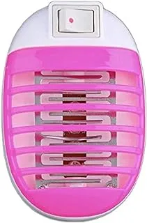 Mumoo Bear Electric Bug Zapper, Plug in Mosquito Killer with LED Night Light, Electronic Insect Fly Trap for Indoor Outdoor Use, USB Rechargeable Zapper Lamp Repellent（Pink）