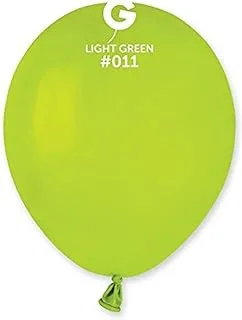 Gemar Round Latex Balloon, 5 Inch Size, Light Green