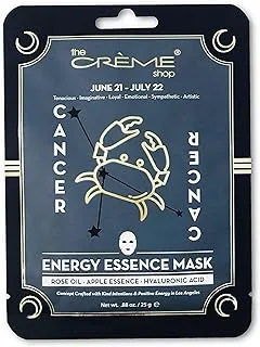 قناع الوجه The Crème Shop Energy Essence. زيت الورد + تفاح + حمض الهيالورونيك - السرطان